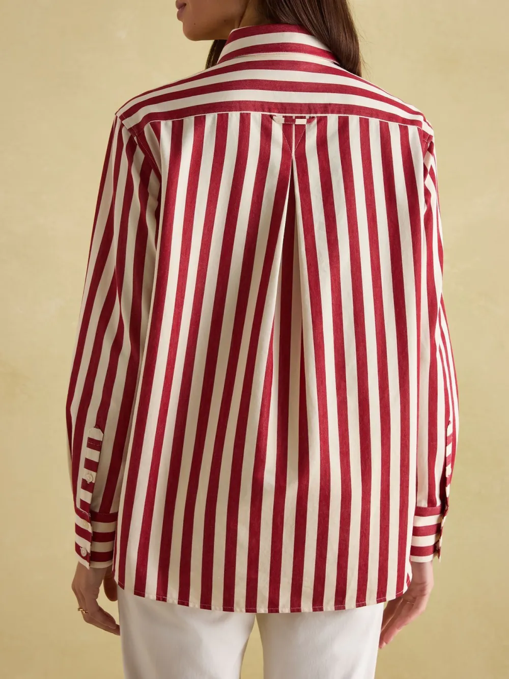 Daily Red & Cream Stripe Shirt