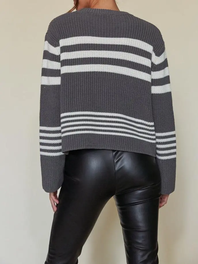 Adi Striped Knit Pullover
