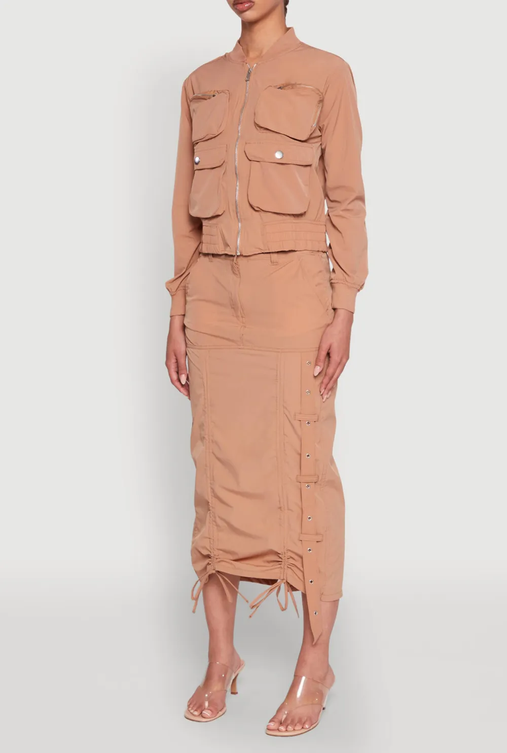 Stand Up Collar Windbreaker Jacket