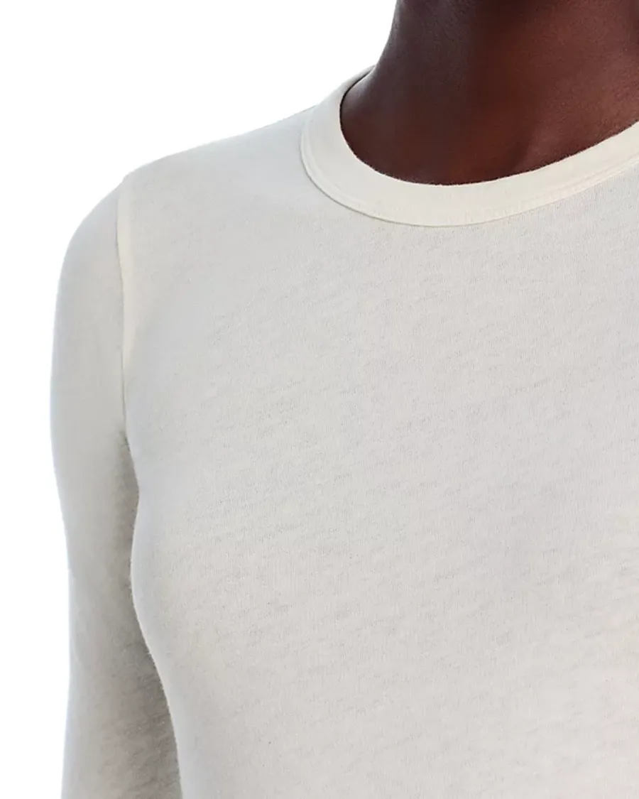 Long Sleeve Crew Neck Cotton Tee