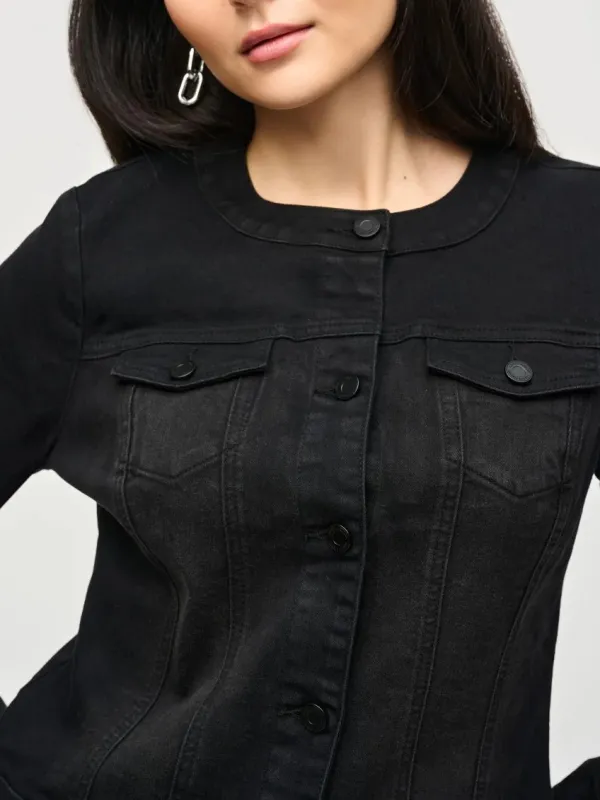 Classic Black Denim Jacket