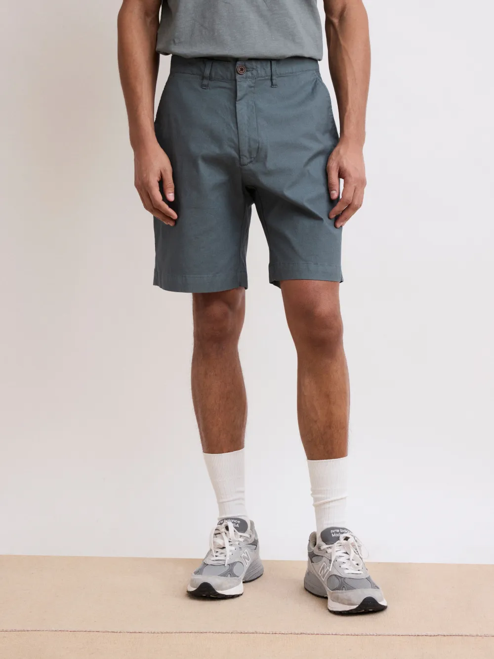 Men's Eucalyptus Green Stretch Shorts