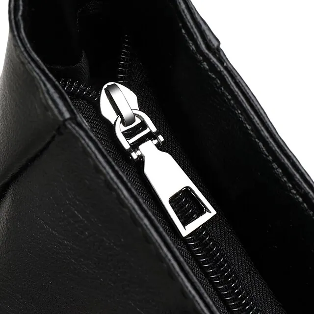 Women's Handbag Tote Shoulder Bag PU Leather Office Shopping Daily Zipper Solid Color Black Red Purple