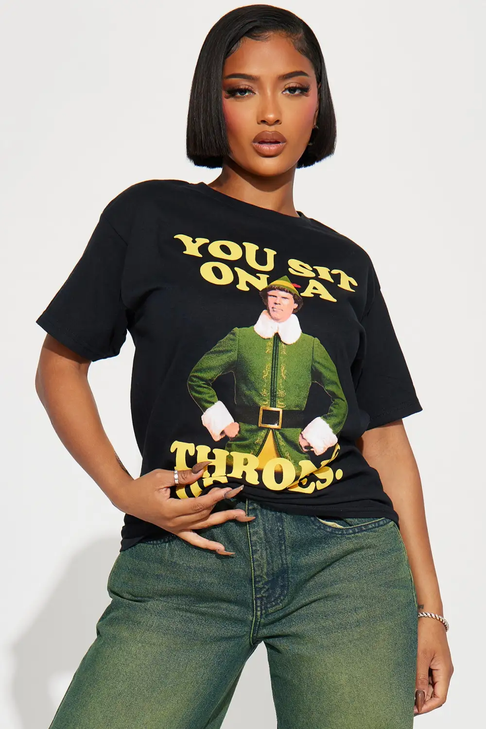 Throne Of Lies Elf Graphic Tee - Black