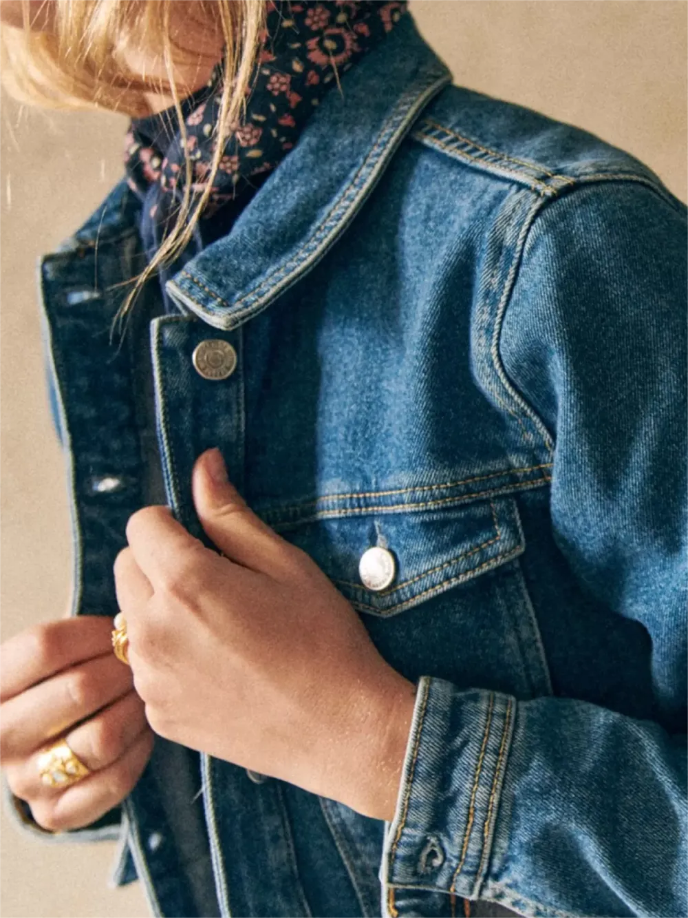 Classic Denim Cropped Jacket