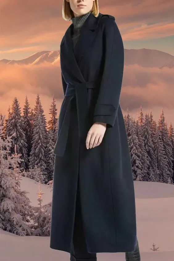 Casual Open Front Lapel Coat