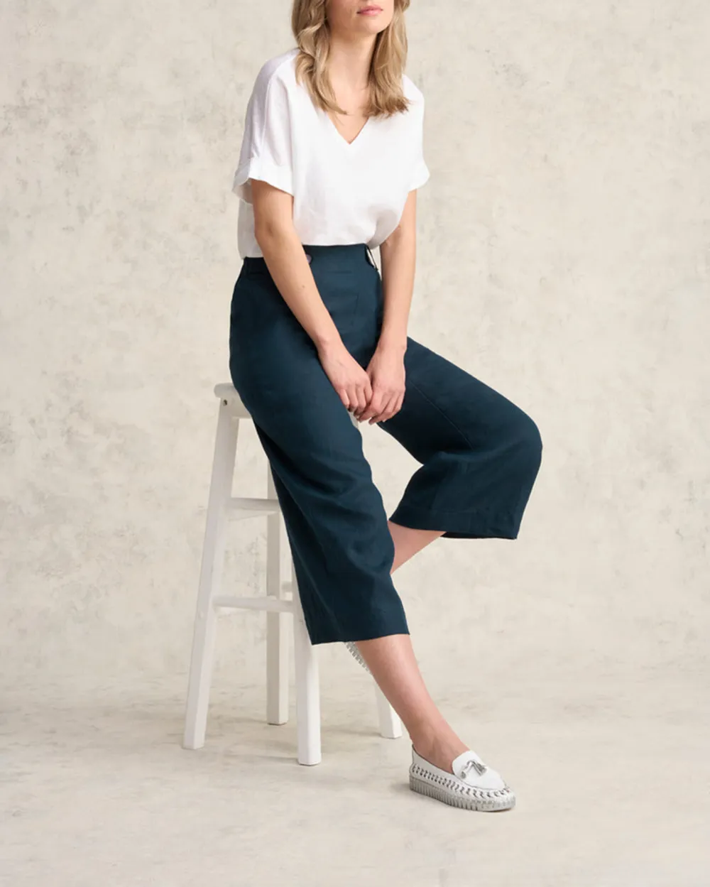 Dark Wash Wide Leg Pants