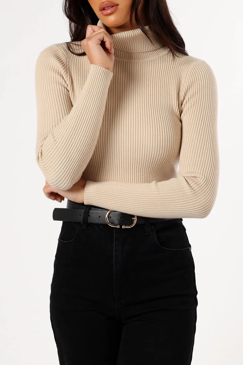 TURTLENECK KNITTED TOP