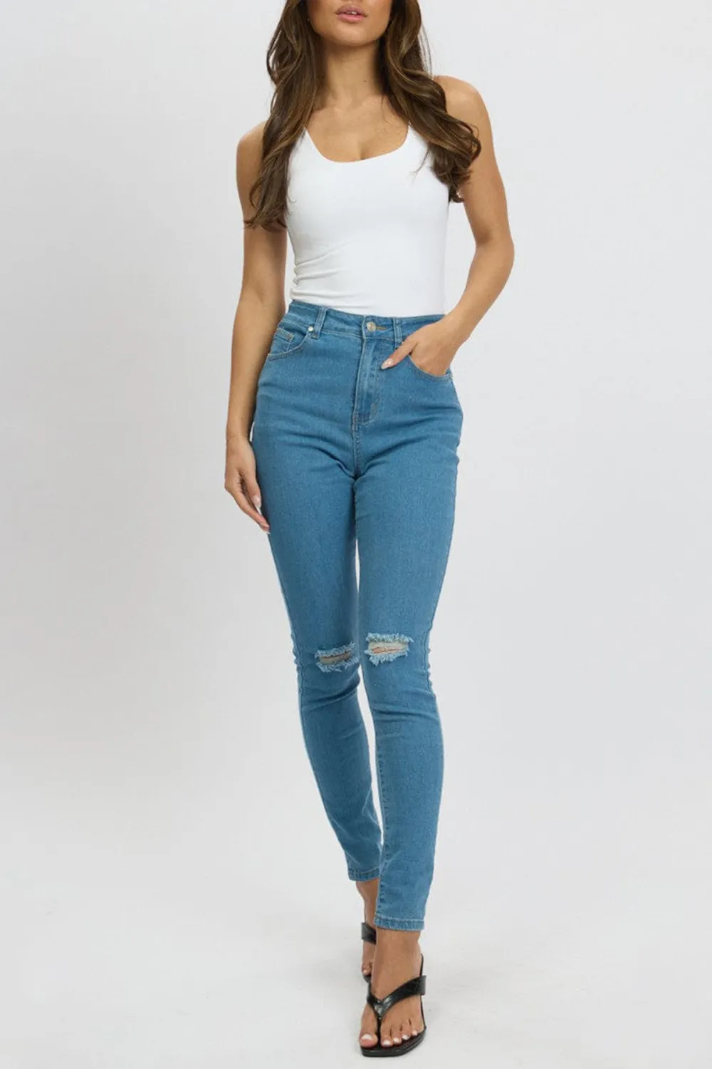 Denim Skinny Jean High Rise