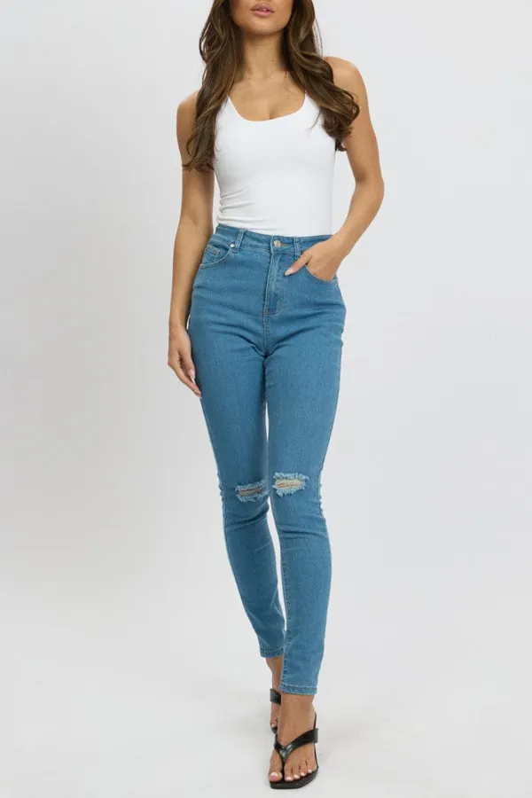 Denim Skinny Jean High Rise