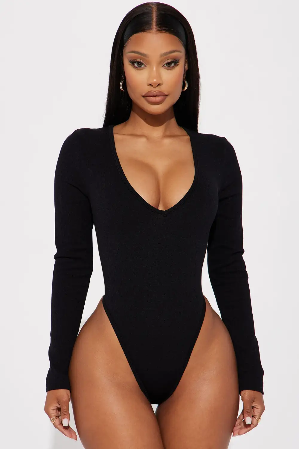Ana Seamless Bodysuit - Black