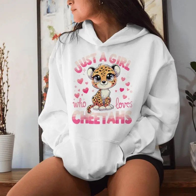 Cheetah Lover Just A Girl Who Loves Cheetahs Women Hoodie