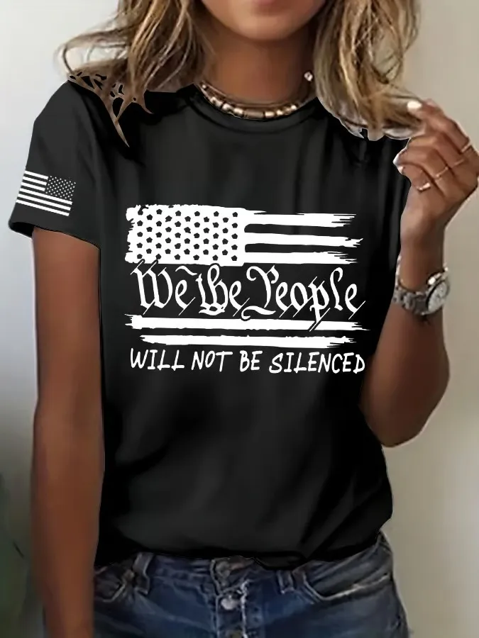 Women'S We The People Will Not Be Silenced Print T-Shirt