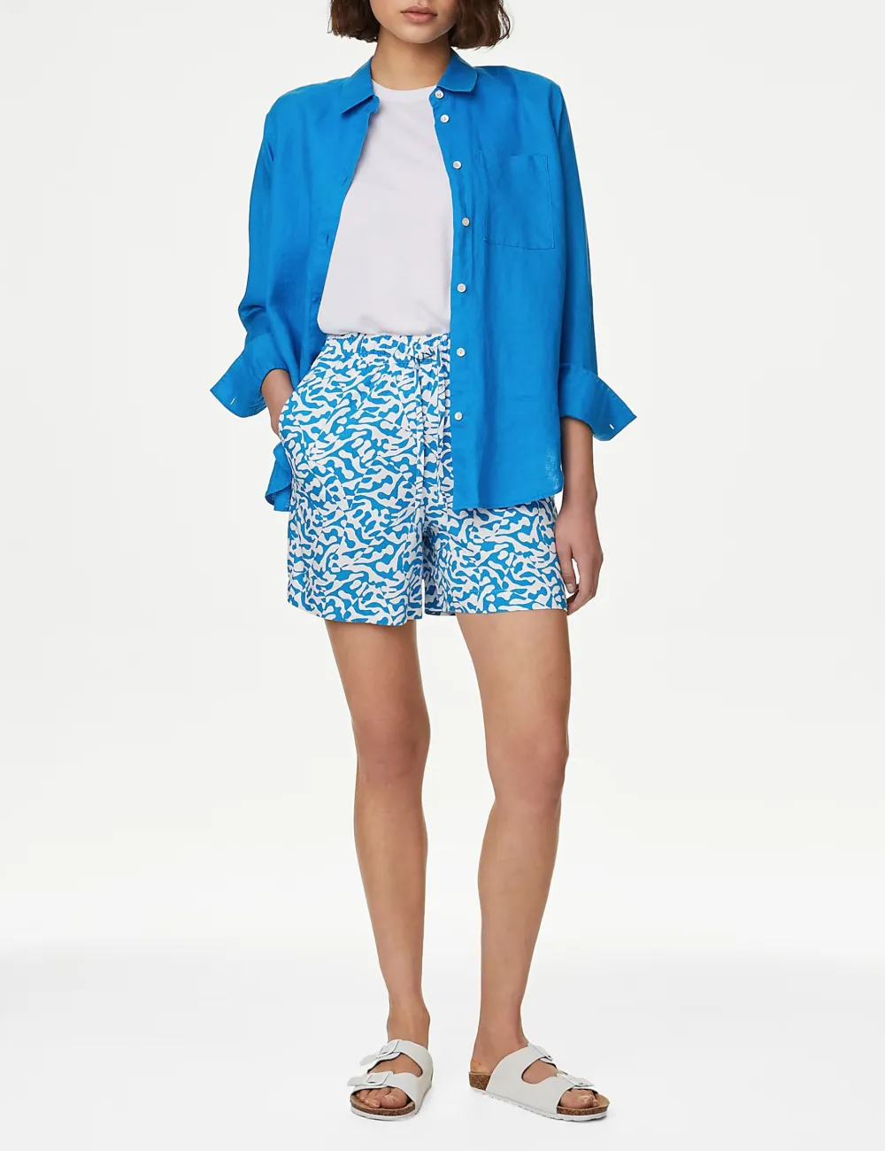 Printed Twill Shorts