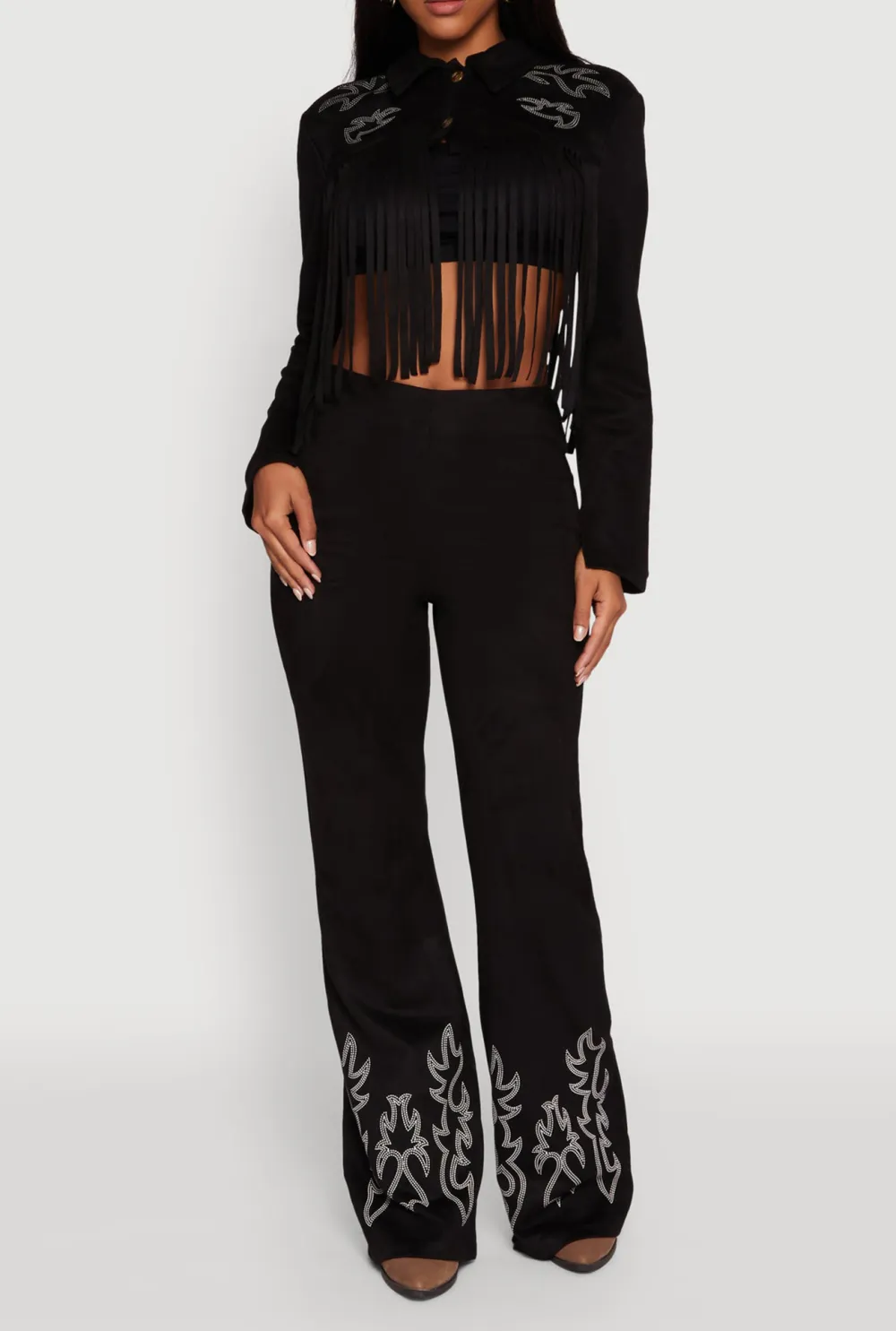 Long Sleeved Tassel Jacket