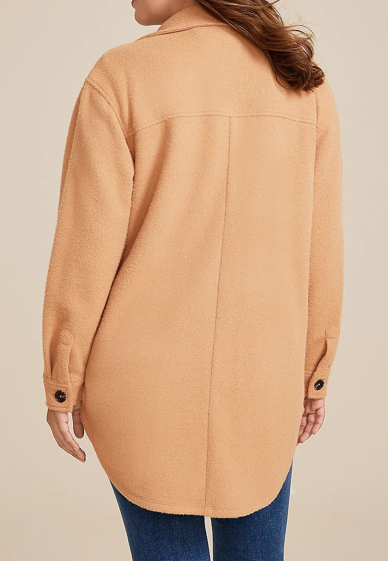 Super Plush Longline Shacket