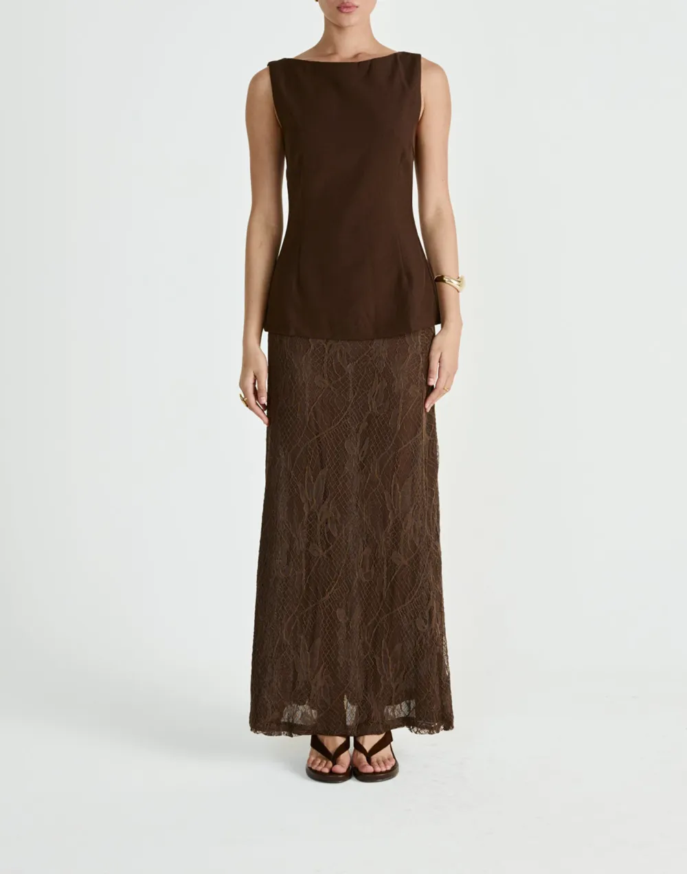 Low Waist Flowing Lace Skirt For Women