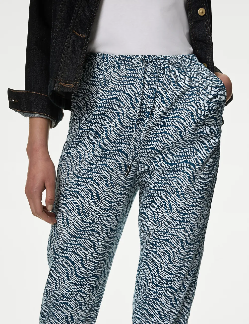 Womens Casual Tapered Trousers