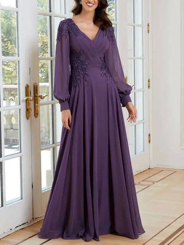 chiffon comfortable temperament party ladies dress