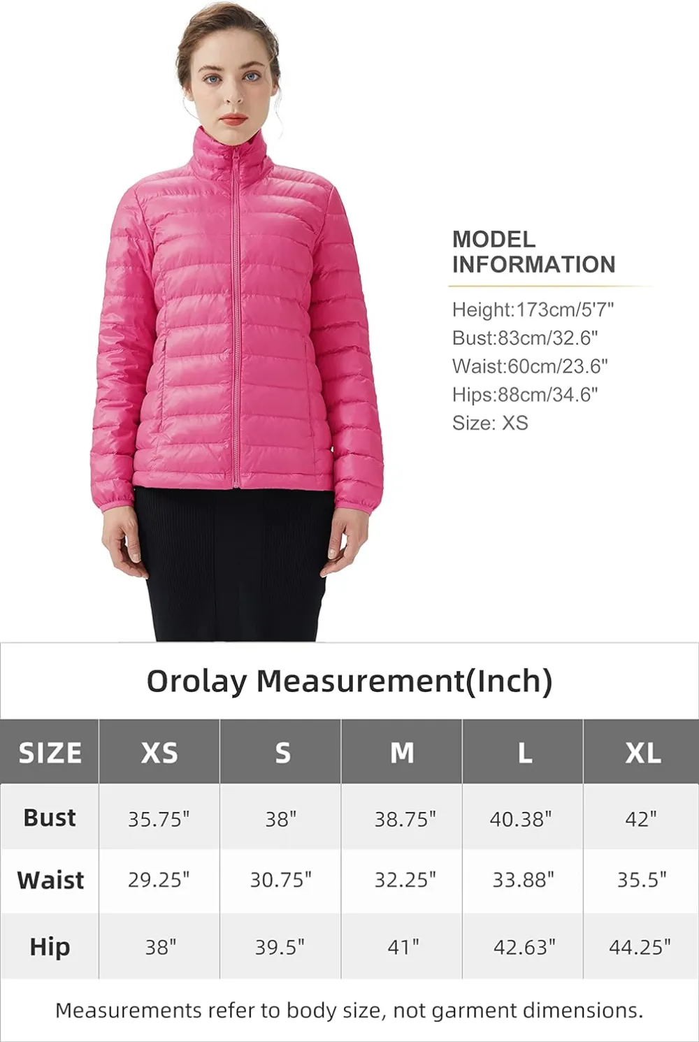 Women's Lightweight Packable Down Jacket Quilted Puffer Coat with Stand Collar