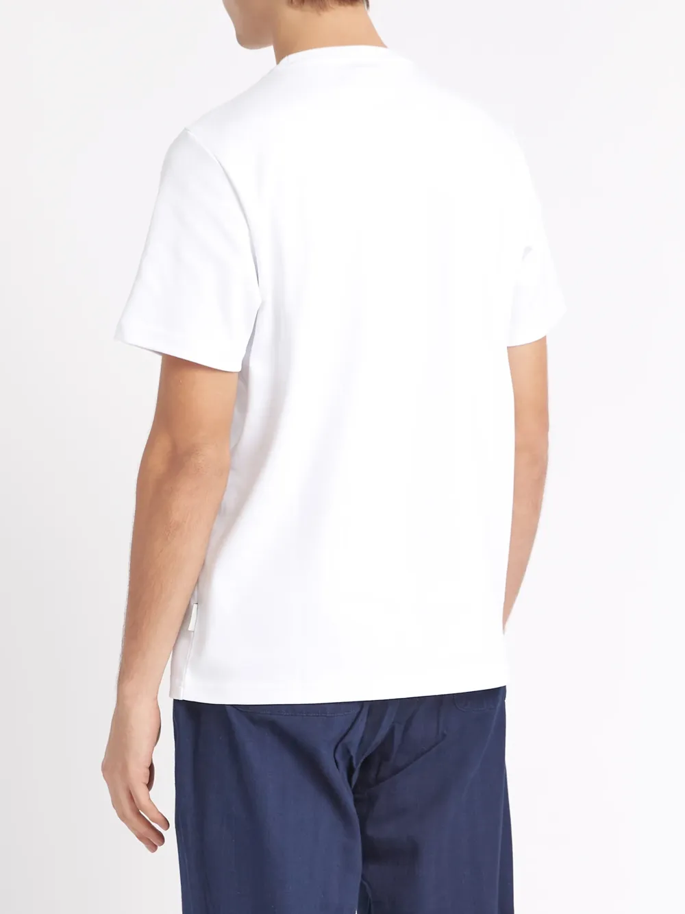White Crew Neck Casual Style T-Shirt