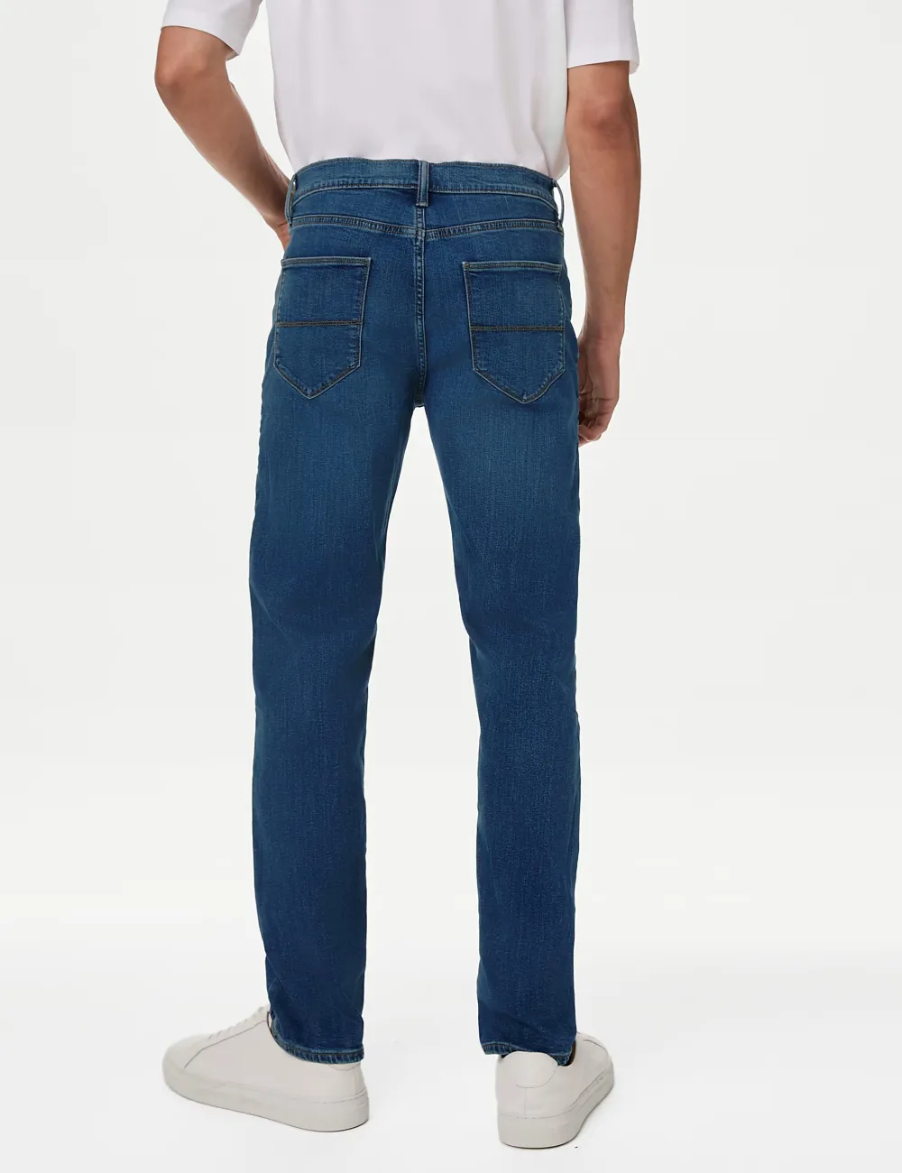 Dark Straight Stretch Jeans