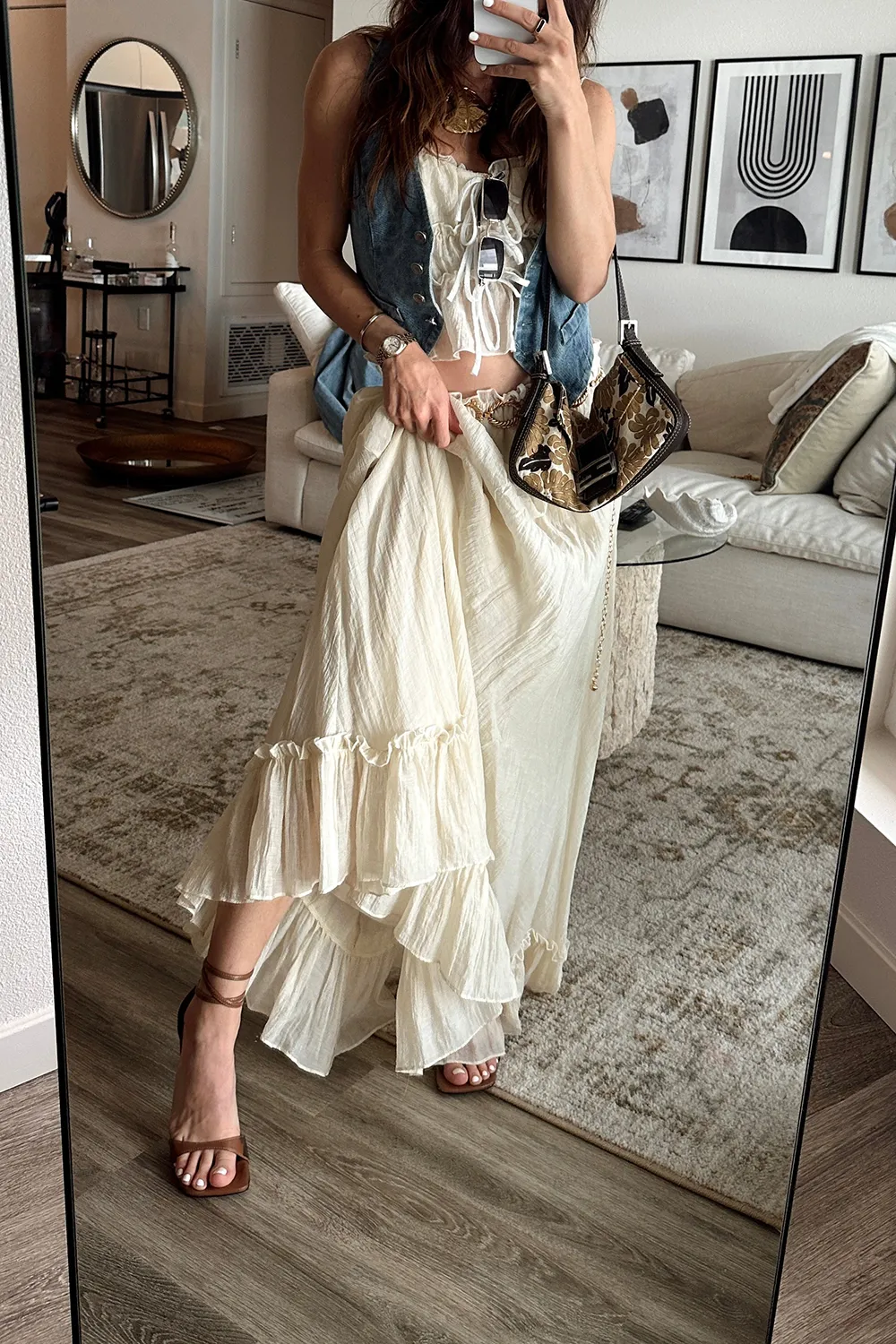 Holiday Style Baby Yellow Maxi Skirt