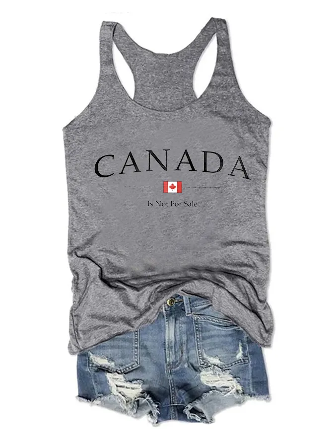 Women's Canada Is Not For Sale Crew Neck Vest