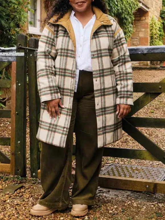 Reversible Check Coat