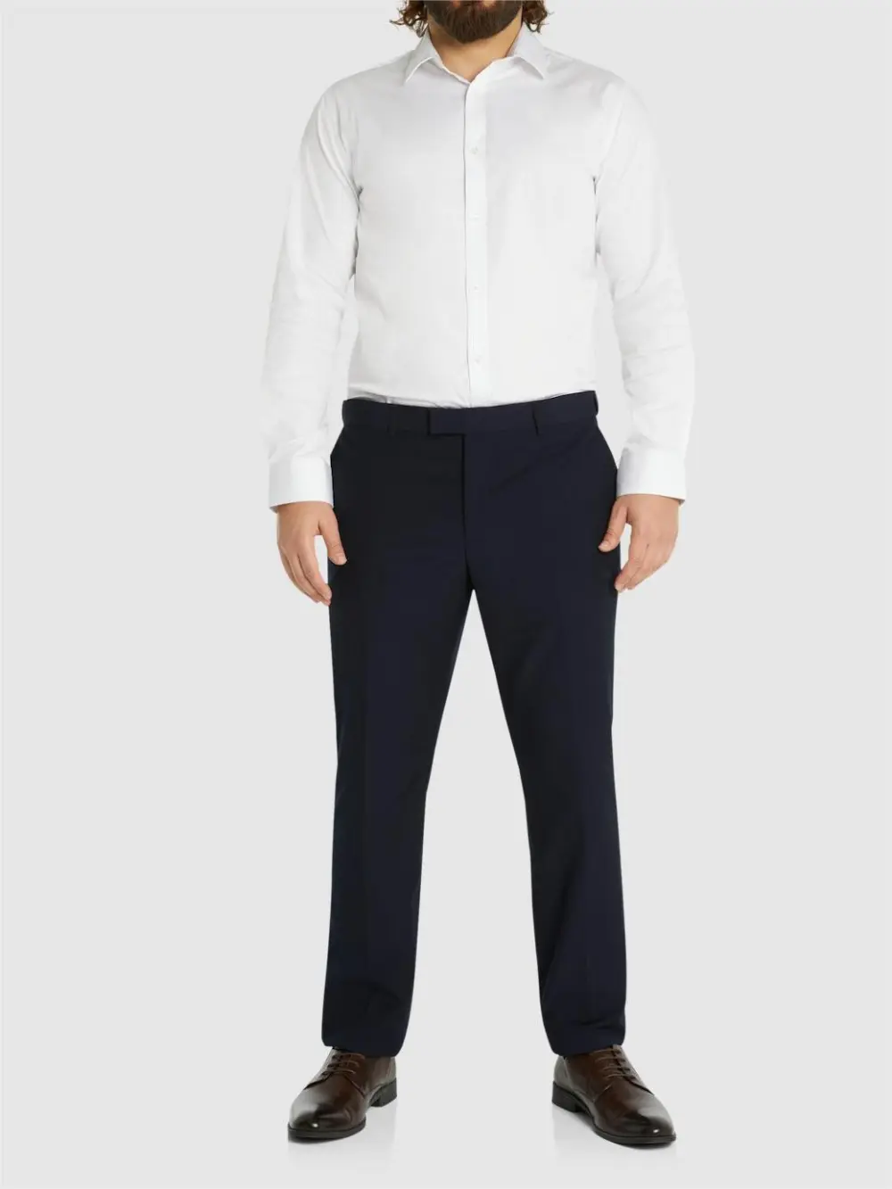 NAVY SLIM ELASTIC PANT