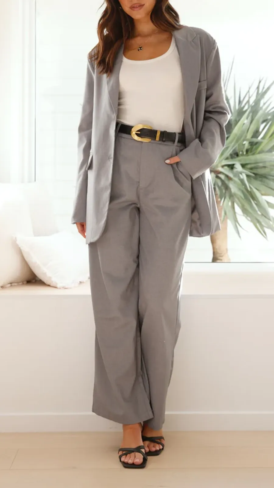 Comfortable Simple Suit Jacket