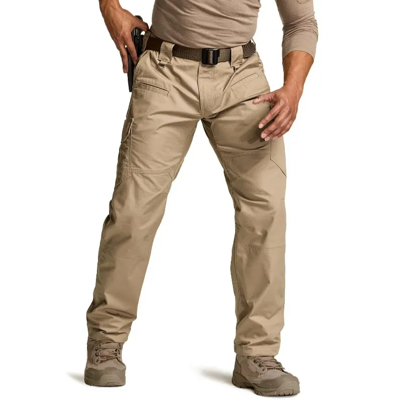 Men's Tactical Work Pants 9 Pockets Ripstop