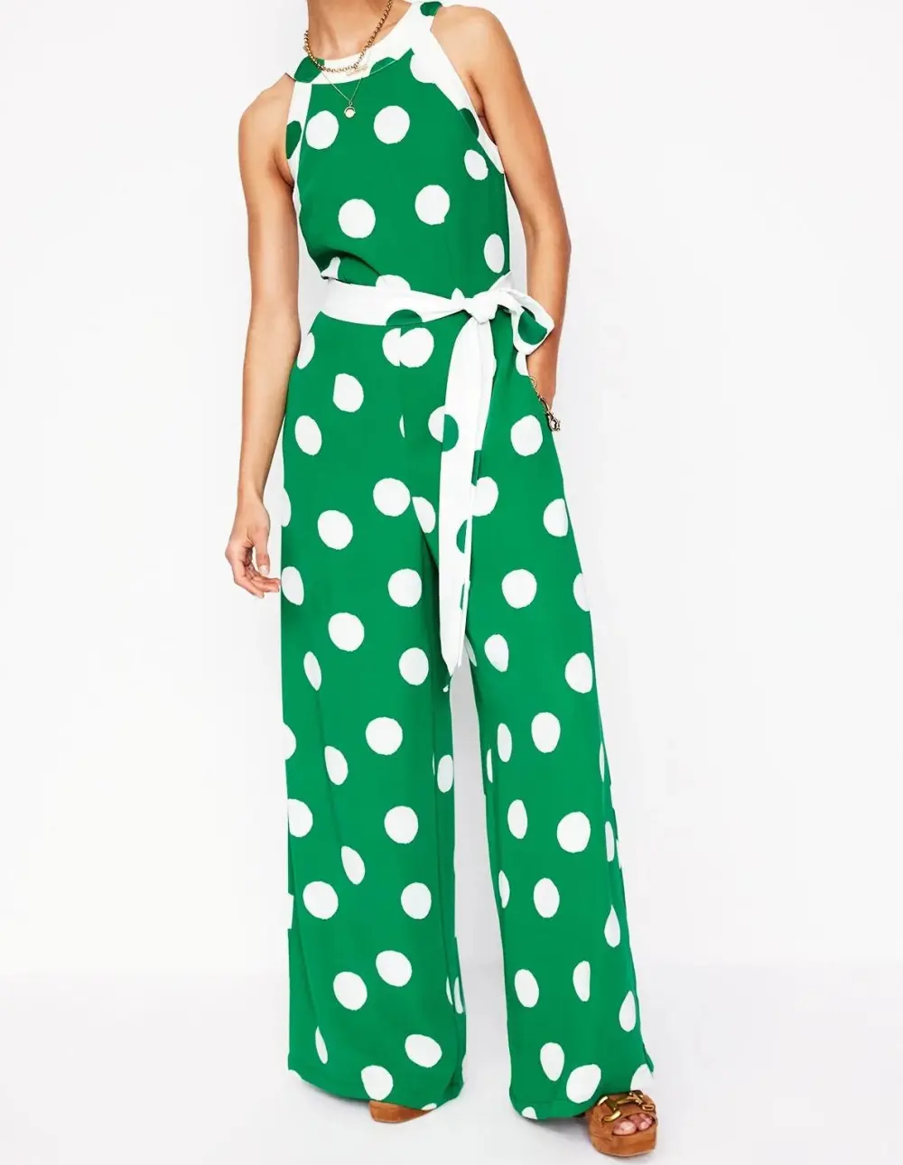 Colourblock Halter Dresse