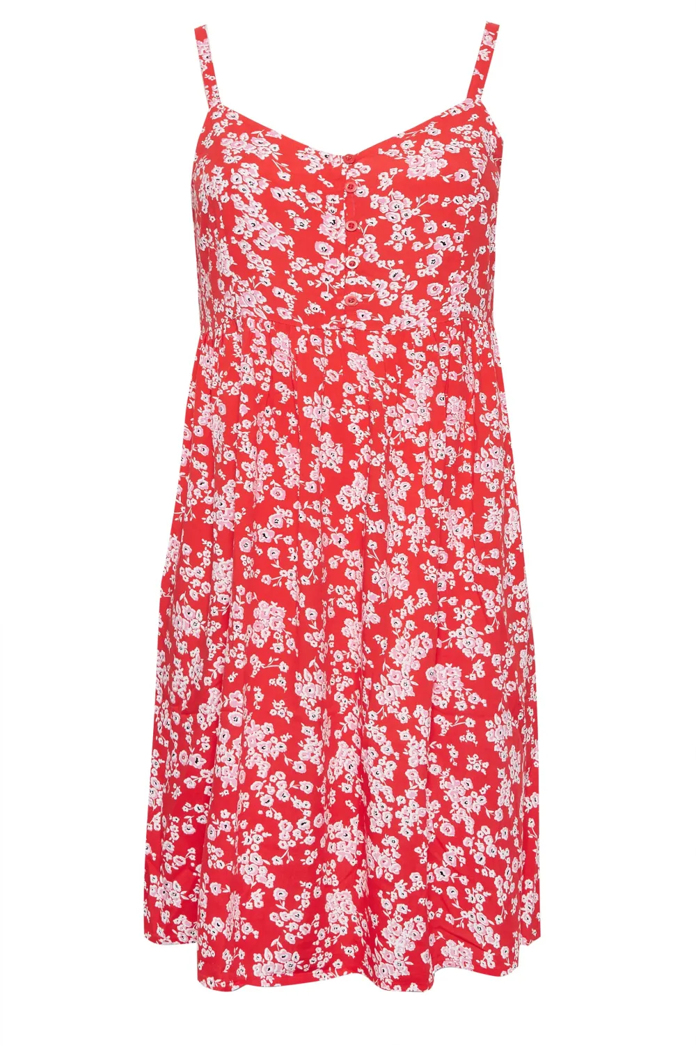 YOURS Curve Red Floral Sundress