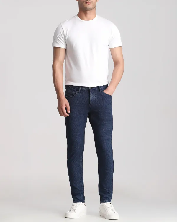 Classic Versatile And Comfortable Straight Mid Blue Jeans