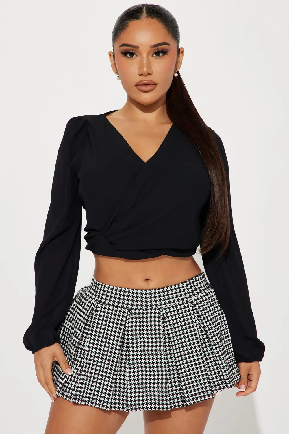 Lydia Blouse Top - Black