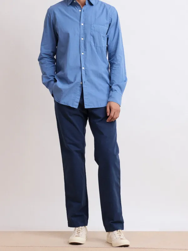 Men's Casual Style Deep Blue Pants