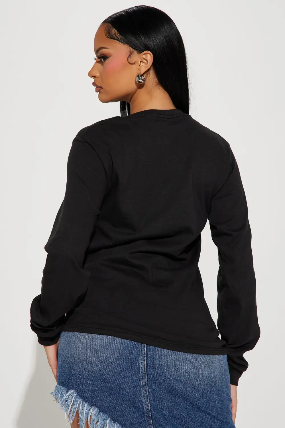 NY Is Calling Long Sleeve Tee - Black