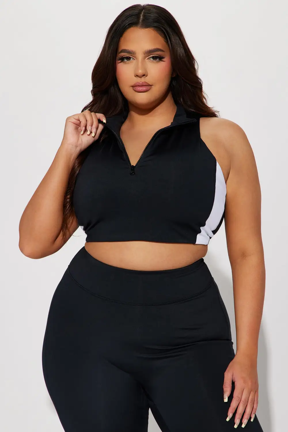 Chase Elevate Active Sports Bra - Black/White