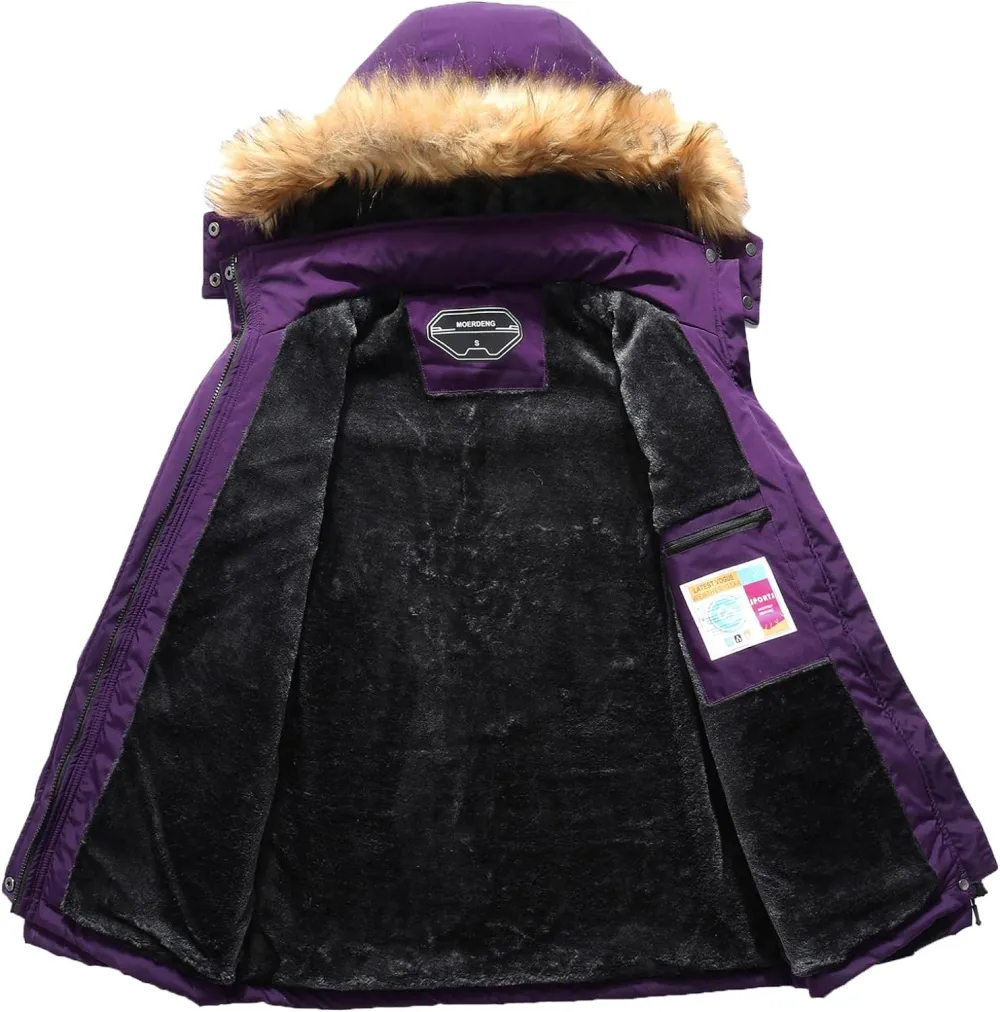 Women's Waterproof Ski Snow Jacket Winter Warm Hooded Snow Coat Mountain Windproof Ski Jacket For Women