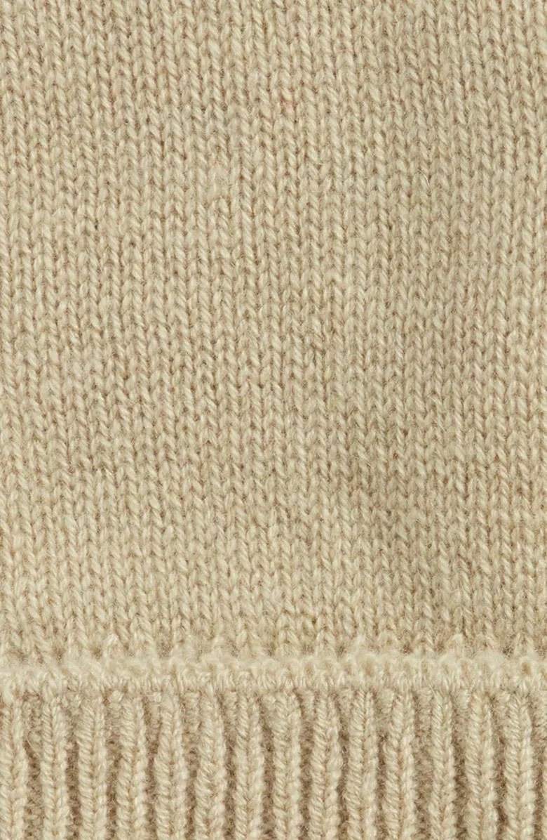 Equestrian Design Embroidered Cashmere Blend Gloves