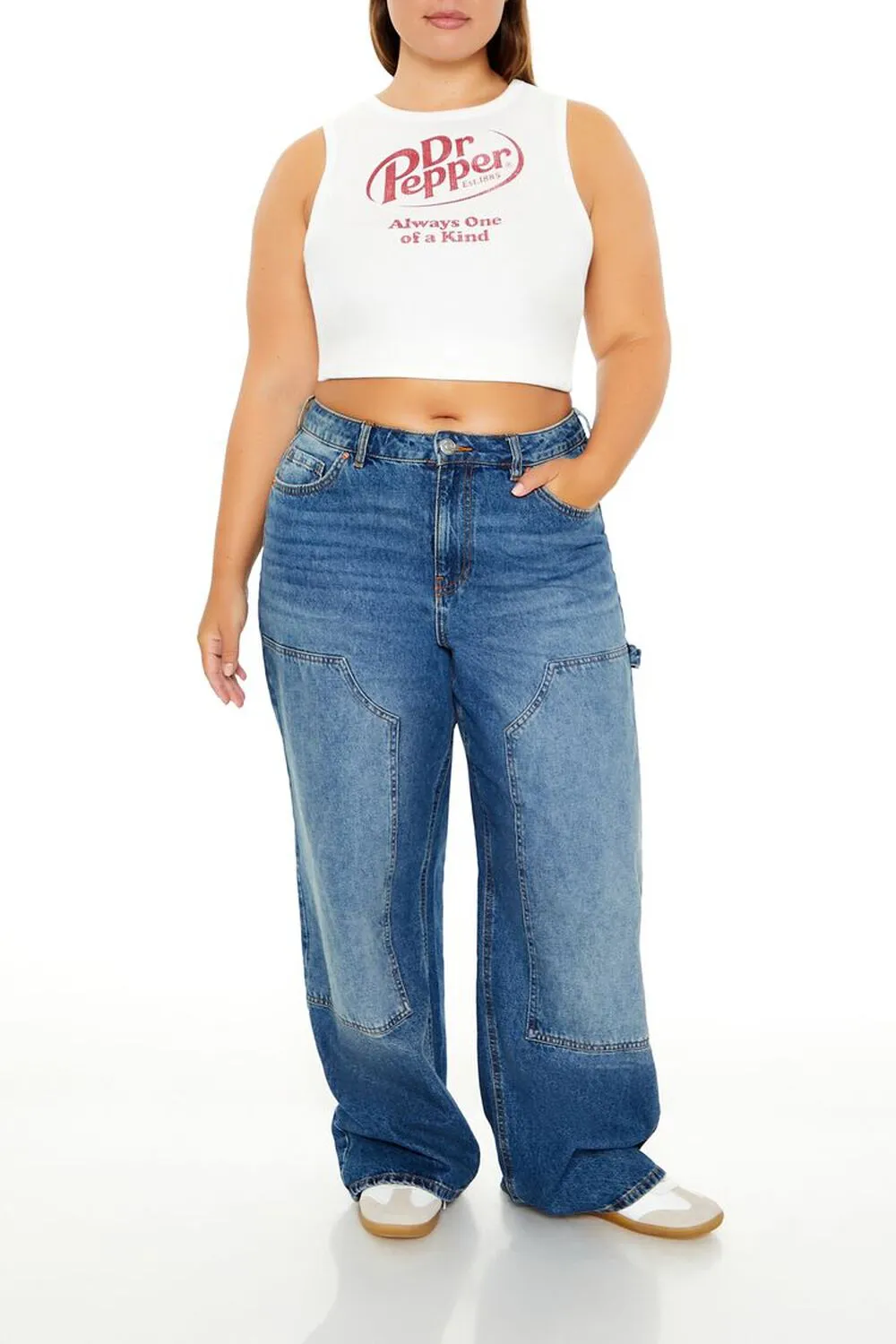 Plus Size Print Tank Top