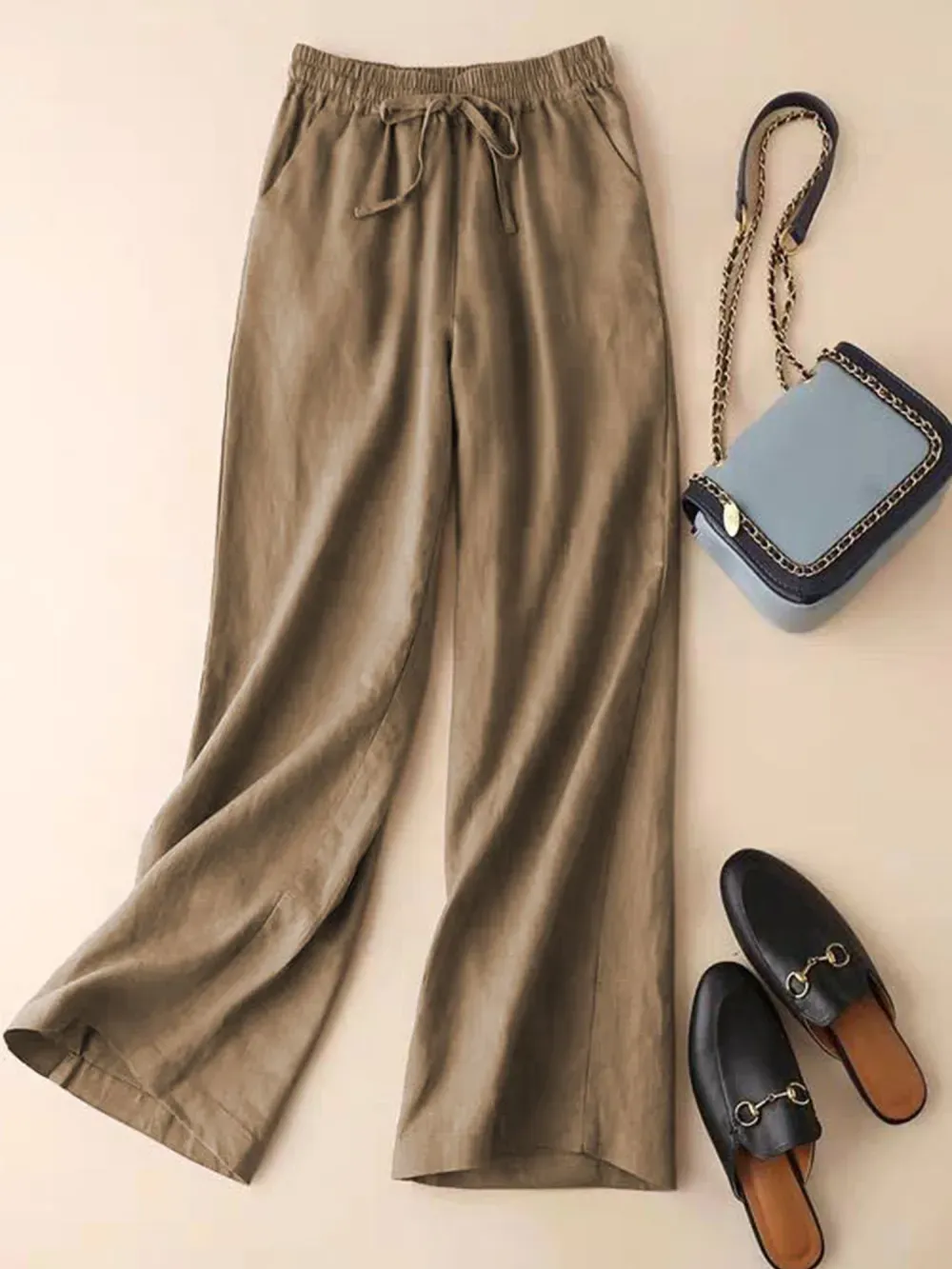 Women's Loose Cotton And Linen Casual Leggings