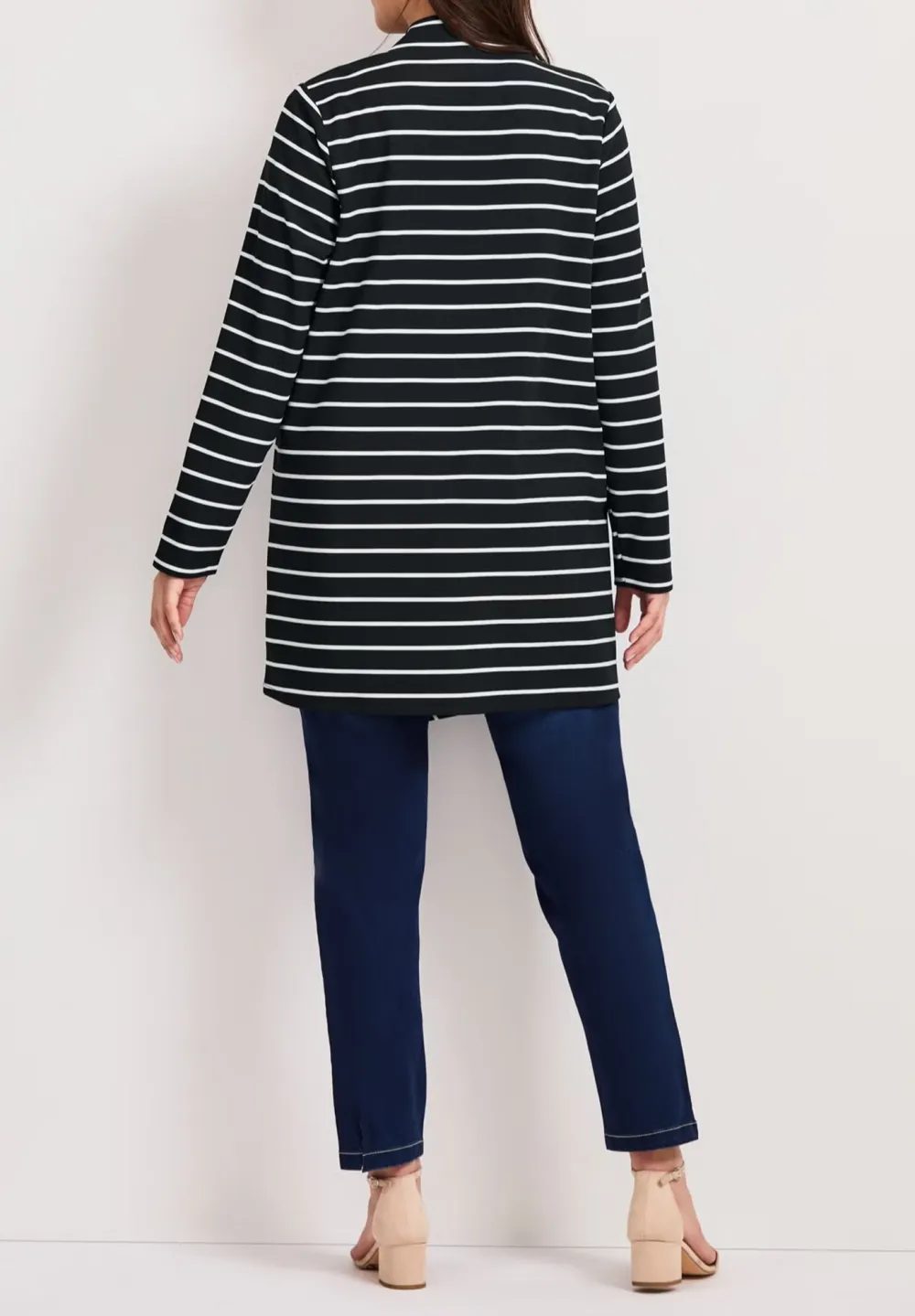 Long Sleeved Striped Cardigan