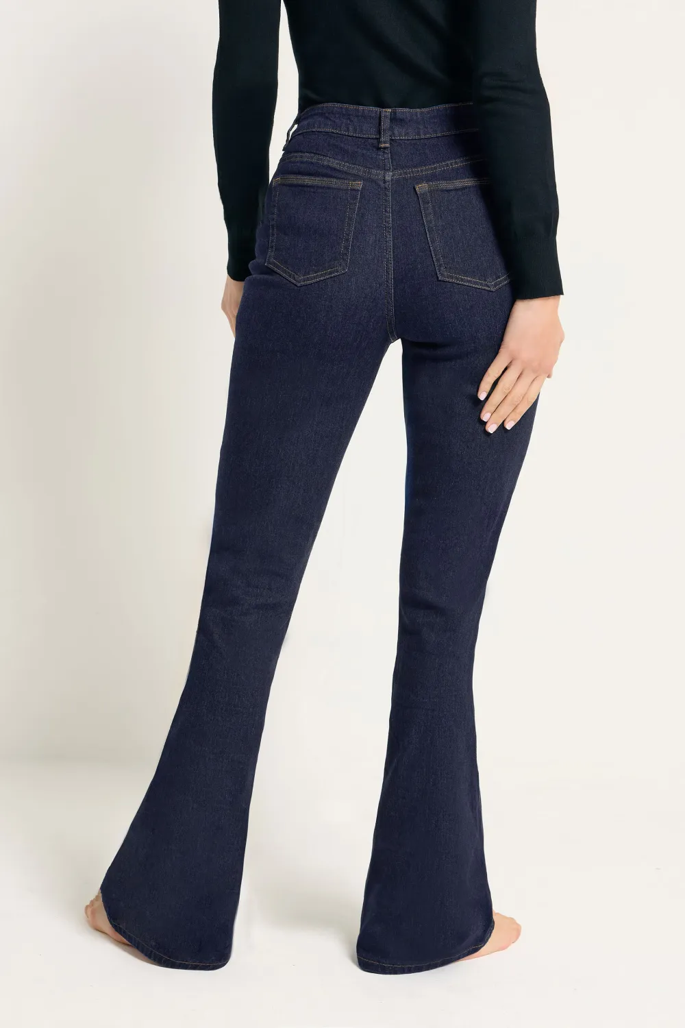 Bootcut Leg Daily Jeans with Pockets