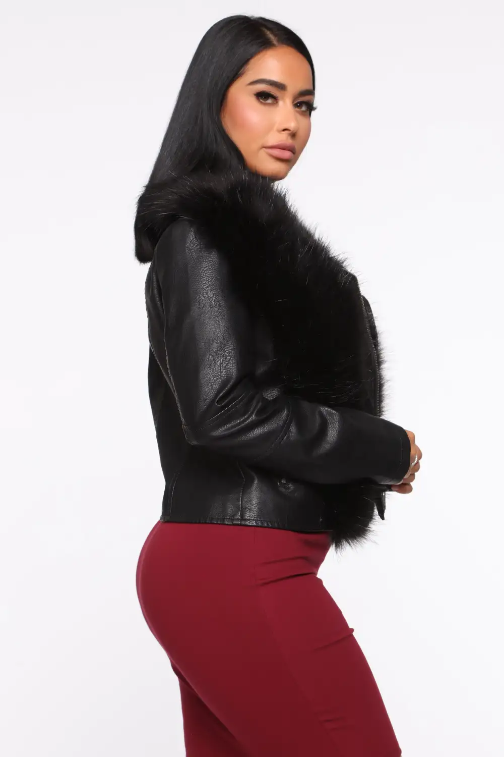 High Maintenance Faux Leather Jacket - Black