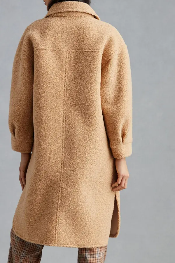 Sherpa Oversized Shirt Jacket