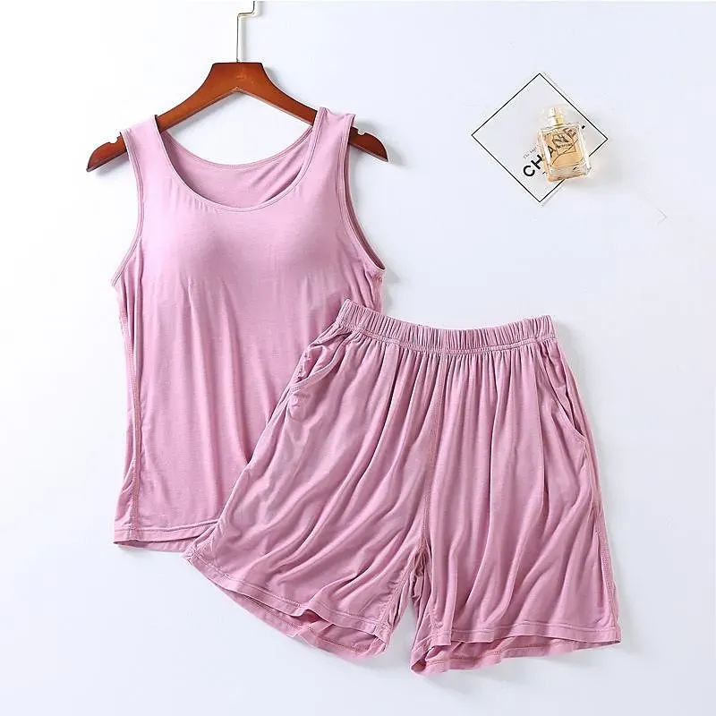 Women's Sports Suit With Built-In Bra