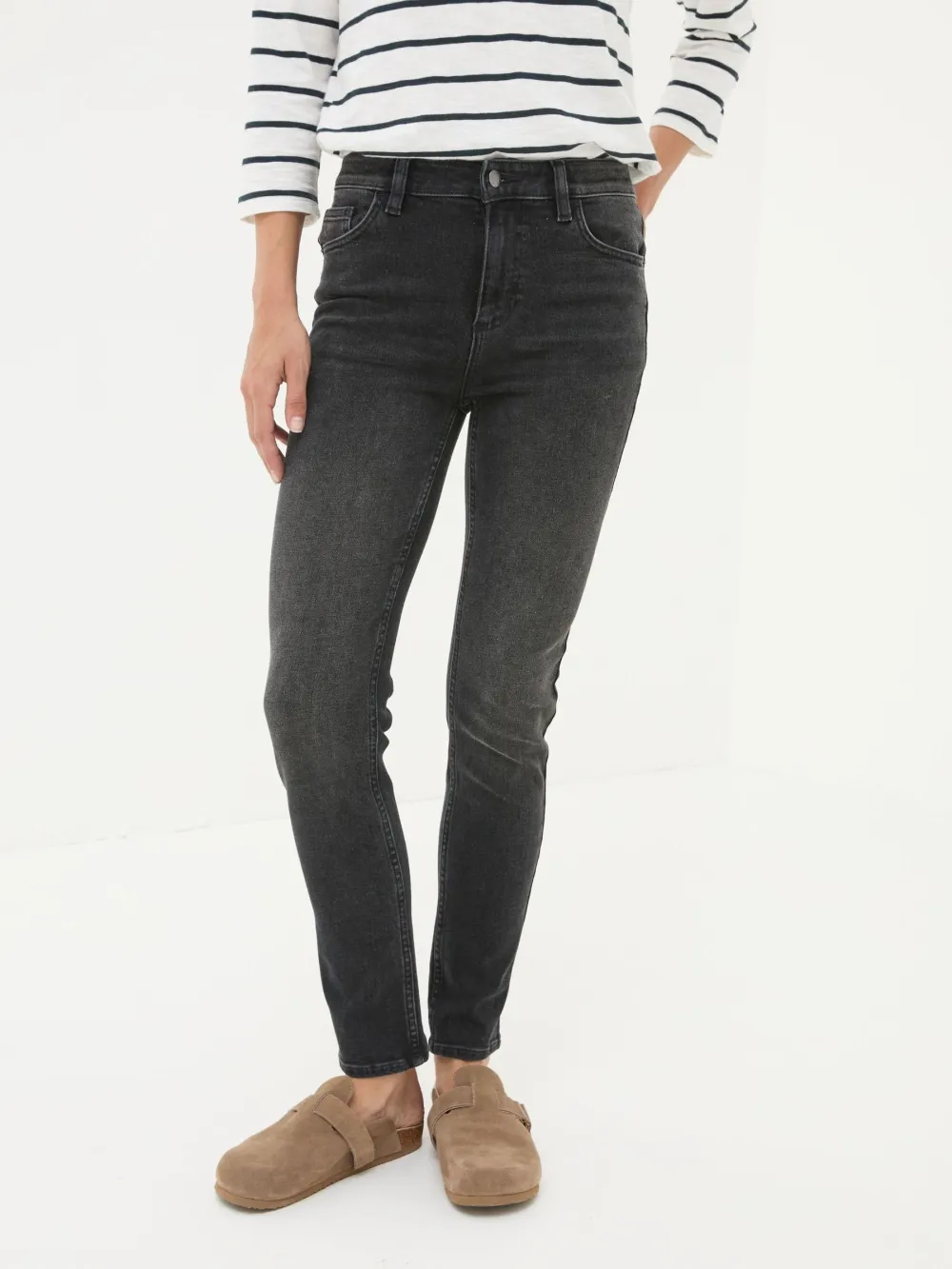 Black Washed Slim Jeans