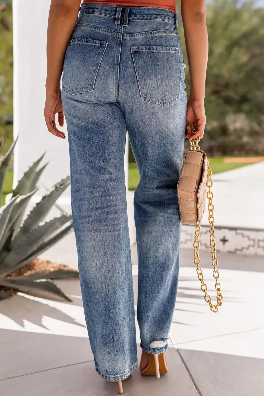 Distressed Denim Jeans